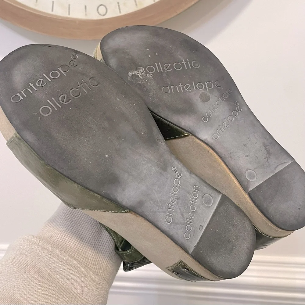 Antelope Woman's  Leather Wedge Sandals Sz39